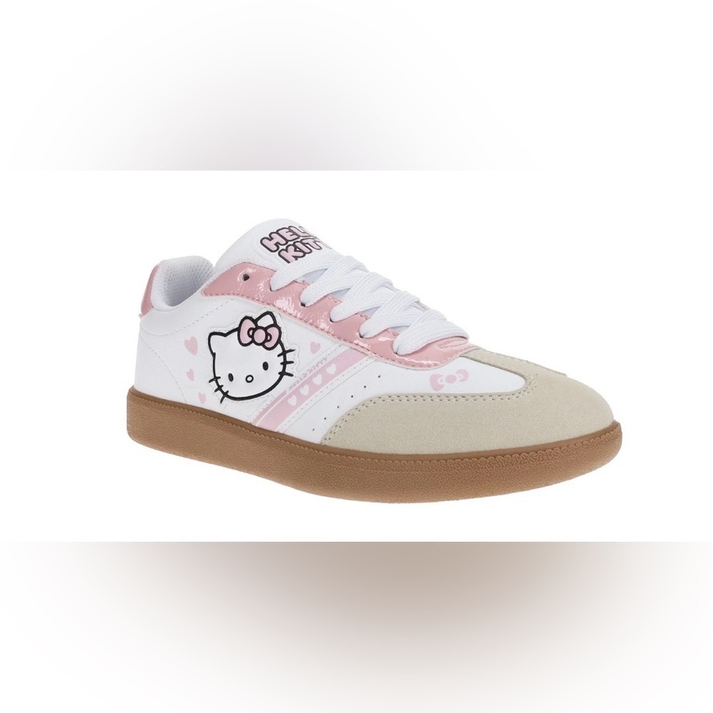 Hello Kitty Pink, White and Tan Kids' Sneakers